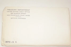 1970 uncirculated mint set 10 coin set in OGP, P, D & S Penny. D Kennedy - Picture 1 of 8