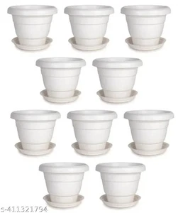 Maceta de plástico blanca 8 pulgadas cocina electrodomésticos código 12 - Imagen 1 de 1