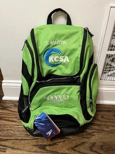 Speedo 35L Teamster Swim großer Rucksack mit Nassfach limettengrün - Bild 1 von 4
