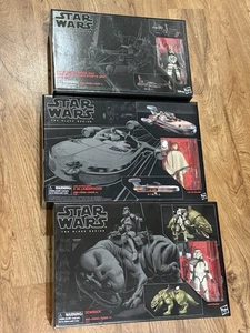 STAR WARS BLACK SERIES DEWBACK, LUKE & X-34 LANDSPEEDER, & ENFYS NEST SWOOP BIKE - Bild 1 von 6