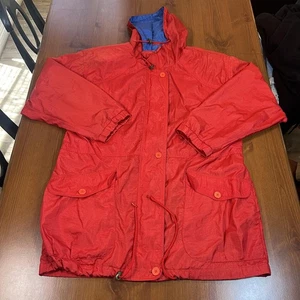 Vintage Cabin Creek Jacket Womens Medium Hooded Windbreaker Parka Pockets 90s - Picture 1 of 12
