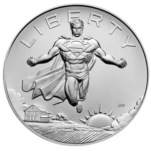 2025 Superman DC Comics 1 oz Silver Medal Box OGP & COA - Picture 1 of 4