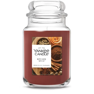 Yankee Candle Kitchen Spice Original Tarro Grande Velas Perfumadas, 22 OZ Foto 1 de 4