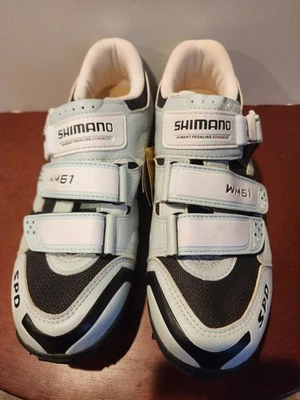 Zapatos de ciclismo Shimano WM61 SPD para mujer talla 7 nuevos con etiquetas sin caja Foto 1 de 4