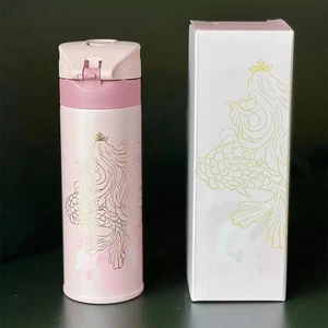 New Starbucks China 2022 Anniversary 12oz Pink Siren SS Thermos Tumbler Cup - Picture 1 of 4