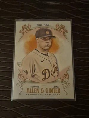 Tarik Skubal 2021 TOPPS ALLEN & GINTER Baseball Card - Image 1 of 2
