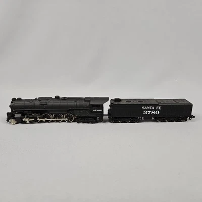 Bachmann N Scale ATSF Santa Fe 4-8-4 Steam Locomotive & 3780 Tender -PLEASE READ - Image 1 of 4