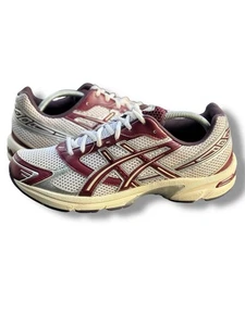 Size 10.5 - ASICS Gel 1130 White Maroon Banner - Picture 1 of 13