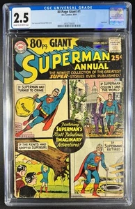 80 Page Giant #1 DC Pub 1964 CGC 2.5 Superman Classics ! Curt Swan George Klein - Bild 1 von 4