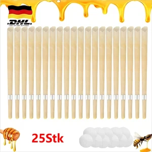 Ohrkerzen aus Bienenwachs - Ohrenkerzen 25 Stück - mit Sicherheitsfilter NEU - Bild 1 von 13