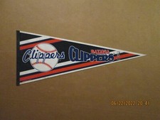 NYPL Batavia Clippers Vintage Defunct Circa 1996 Team Logo Baseball Pennant