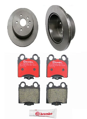 2x Brembo Juego de pastillas de rotor freno trasero "DISCO SÓLIDO" para Lexus GS300 IS300 SC430 Foto 1 de 4