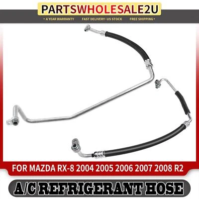 Conjunto de manguera de succión y descarga de refrigerante de aire acondicionado para Mazda RX-8 2004-2008 1,3 L Foto 1 de 4