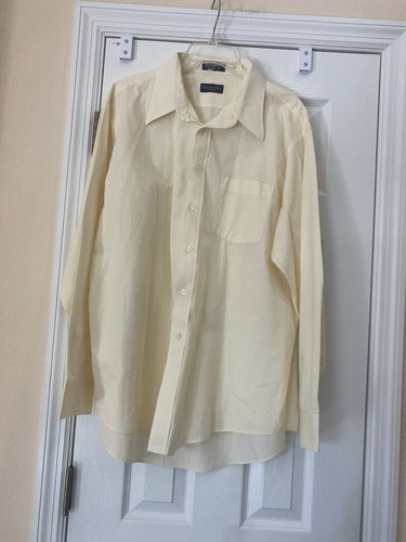Camicia uomo Christian Dior gialla elegante taglia 17 1 2. 34 35