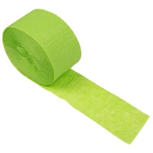 Creative Converting 077123 81' Fresh Lime Green Streamer Paper - 12/Case - Picture 1 of 1