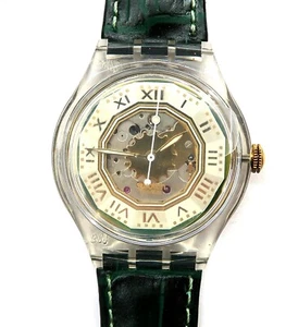 NEW Swatch Automatic Watch EDGES SAK119 Circa 1995 ~ WORKS ~ NO CASE OR PAPERS - Picture 1 of 8