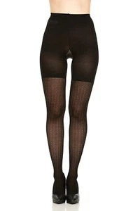 Spanx Assets Shaping Wish Bone Textured Shaping Tights Sara Blakely 2049 Size 5 - Picture 1 of 5