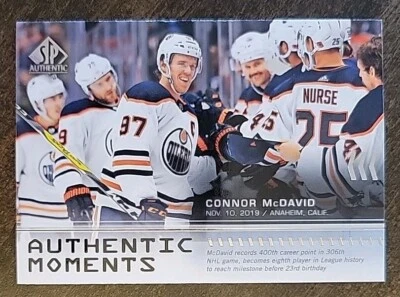 Connor McDavid #115 - 2019-20 SP Authentic - Authentic Moments Edmonton Oilers  - Image 1 of 2