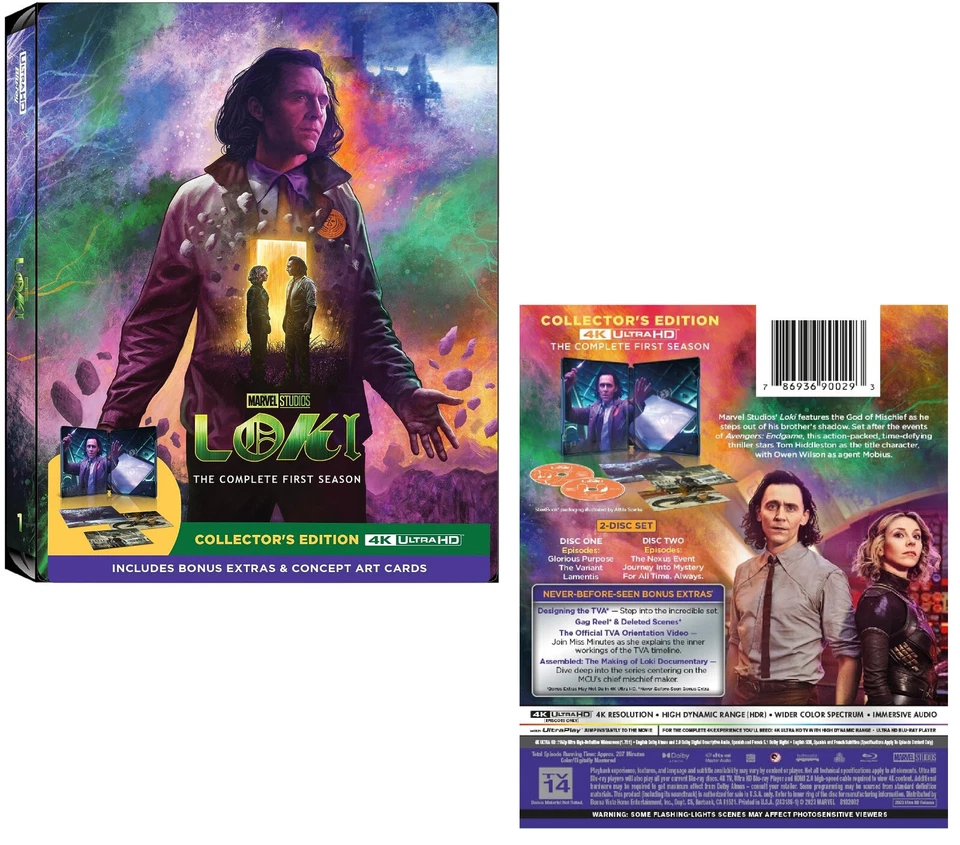 LOKI 1 (2021): Tom Hiddleston, MARVEL TV Season Series - NEW US RgFree 4K UHD sp - image 1 of 1