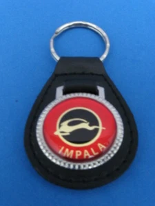 CHEVY IMPALA CAR LOGO AUTO LEATHER KEYCHAIN KEY CHAIN RING FOB #249 - Picture 1 of 1