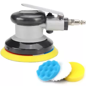 125mm Air Orbital Palm Sander Pneumatic Polishing Machine With Sponge For Metal - Picture 1 of 11