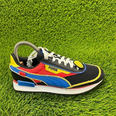 Puma Sw X Future Rider Boys Size 6.5C Black Red White Walking Shoes Sneakers - Image 1 of 4