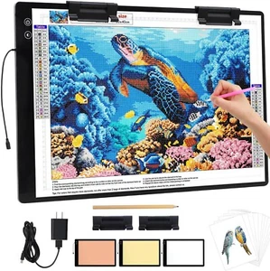 Rechargeable A2 Light pad for Diamond Painting,A2 Light Board with - Picture 1 of 8