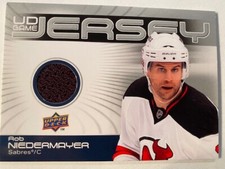 2010-11 UD Game Jersey Hockey Series 1 GJ-NI Rob Niedermayer