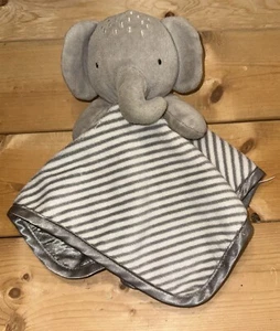 Manta de seguridad Wonder Nation gris elefante Lovey adorable fondo satinado - Imagen 1 de 11