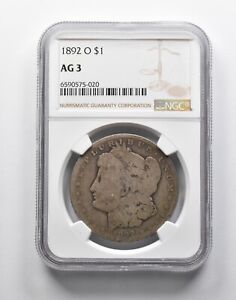 AG3 1892-O Morgan Silver Dollar NGC Lowball Low Ball Pocket Piece *9123