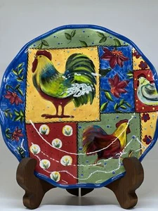 VTG Certified International 10.5 in. Round Serving Platter Country Collage by - Picture 1 of 5