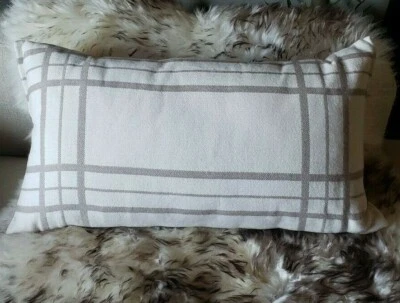 Decorative Throw Pillow ~ Mull Tartan Brushed Cotton Cushion 12 x 20 inch - Image 1 of 4