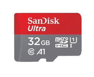 micro SD Speicherkarte 32 GB SanDisk Ultra Class10 UHS-I bis zu 120 MB/s - Neu - Bild 1 von 1