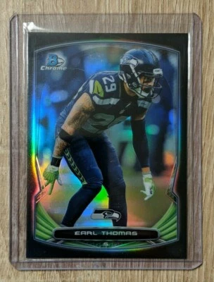 Earl Thomas 2014 Bowman Chrome Black Refractors #63 155/299  - Image 1 of 2