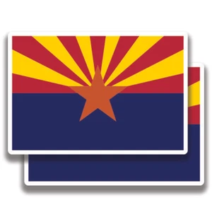 Arizona Flag Stickers 2 Decals Bogo For Car Bumper Truck Window - Picture 1 of 1