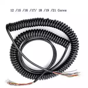 12-21 Cores Spring Spiral Cable Coiled Cable for CNC Handheld Encoder MPG - Picture 1 of 6