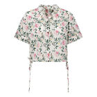 Pepe Jeans Women's Lavinia Floral Crop Shirt Pn: Pl304246