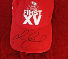 QUEENSLAND REDS OFFICIAL CAP WITH AUTOGRAPH IN GREAT CONDITION ADULT SIZE 