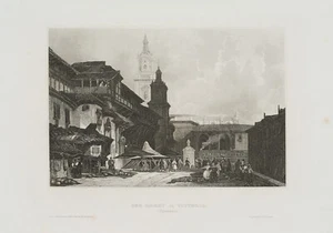 Der Markt in Vittoria, Spanien, um 1850, Sst. Romantik Unbekannt (19.Jhd) - Bild 1 von 4