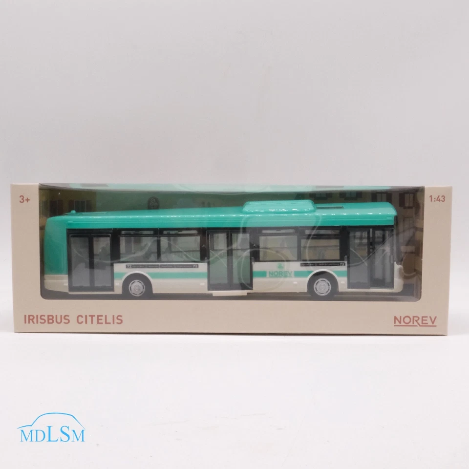 MODELLINO AUTOBUS ISISBUS PLASTIGAM TURQUOISE - NOREV - SCALA 1 43 NV431010TQ
