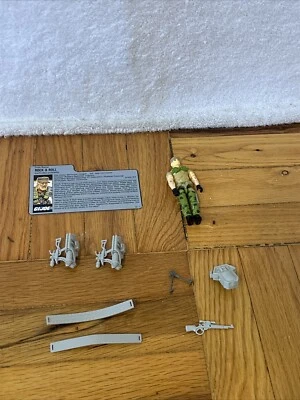 G.I. Figura de 3,75" Joe Rock N Roll 1989 completa con tarjeta de archivo Gatling Gunner Foto 1 de 4