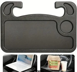 #1 Car Steering Wheel Tray Desk 2 Sided For Laptop Drink Food Work Table Holder - Picture 1 of 18