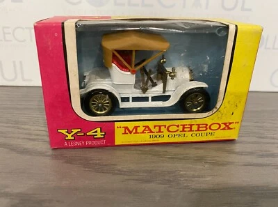 MATCHBOX - MODELS OF YESTERYEAR -#Y4 -1909 OPEL COUPE - WHITE - MIB🔥 - Image 1 of 2