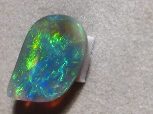 3.8 ct.    Black Opal ,   Lightning Ridge opal  , Freeform carving  shape - Picture 1 of 14