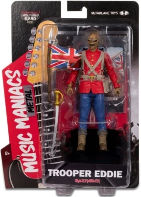 Mcfarlane Limited Edition (?/6850) Music Maniacs: TROOPER EDDIE IRON MAIDEN 6in - Image 1 of 2