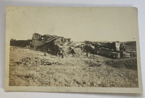 Vintage Real Photo c1910~ Massive Train Crash Pile-up, Railroad Disaster History - Picture 1 of 2
