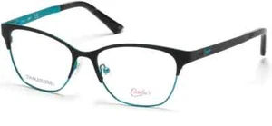 Candie's CA0147 005 Black/Turquoise Metal Cat Eye Eyeglasses Frame 52-16-135 - Picture 1 of 1