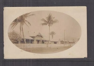 QUEENSLAND, 1911 ppc. CAIRNS, Customs House & Palm Trees, 1d. to Kuranda. - Picture 1 of 1