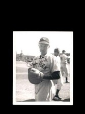 Ralph Houk JSA Coa Signed Vintage 4x5 1950`s New York Yankees Original Photo 