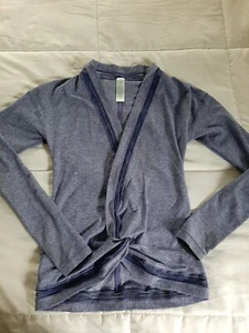 Lululemon Ivivva girls Own The Move Twist Wrap Shrug Top Size 10 - Picture 1 of 9